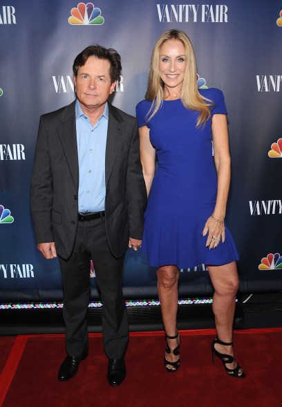 Michael J. Fox and wife Tracy Pollan attend the 2013 NBC Fall Launch Party at The Standard Hotel.