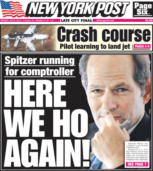 Elliot Spitzer, New York Post, Here We Ho Again!