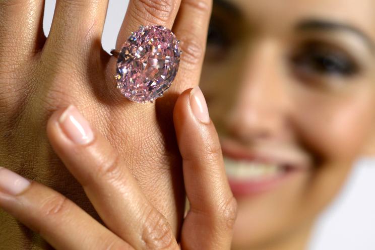 The Pink Star is a 59.60-carat oval cut gem that Sotheby's says is the most valuable diamond ever auctioned.