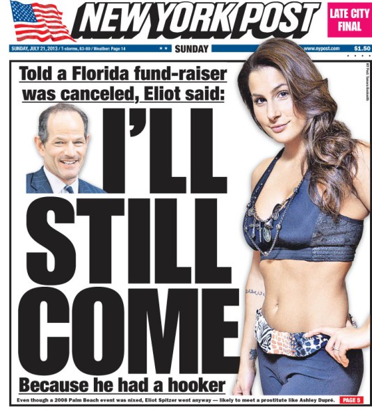 Elliot Spitzer, New York Post, I’ll Still Come