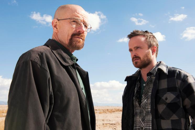 Bryan Cranston and Aaron Paul, the stars of AMC's "Breaking Bad"