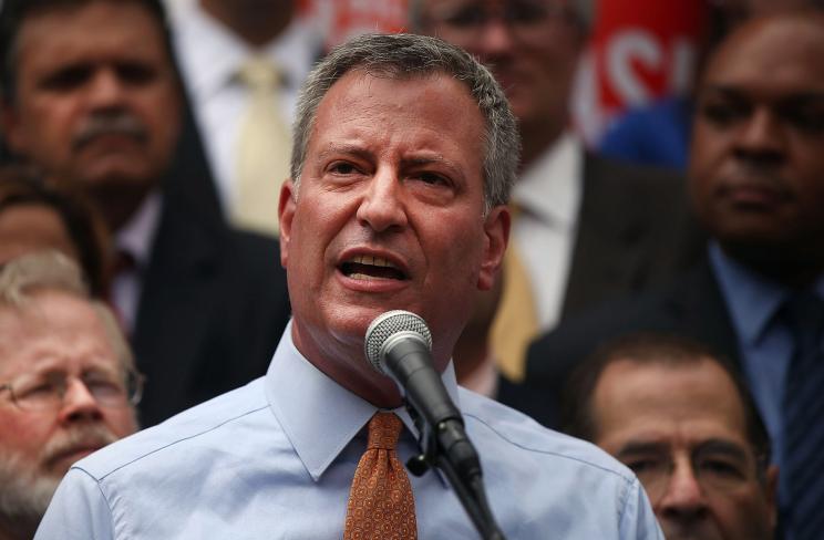 Bill de Blasio says there won't need to be a runoff -- he'll win outright.