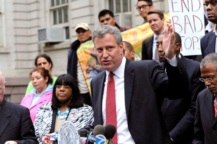 Bill de Blasio discusses his plan to reform the NYPD's stop-and-frisk program.