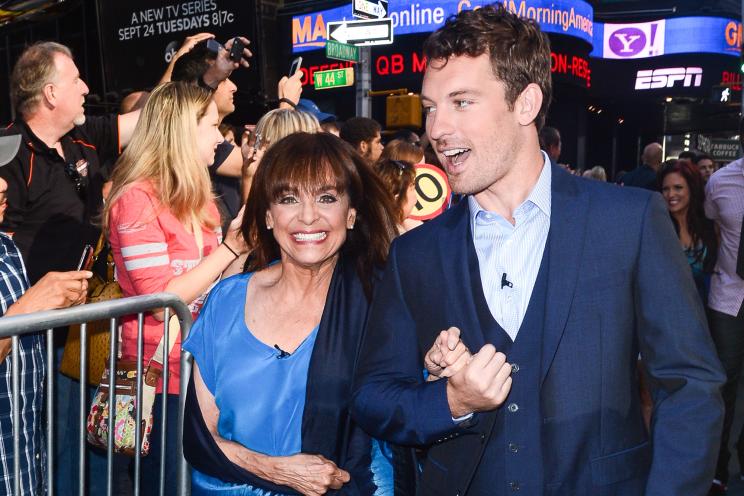 Actress Valerie Harper and dance partner Tristan MacManus.