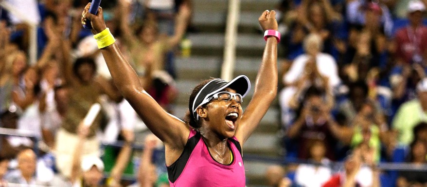 Florida teenager Victoria Duval’s joy was boundless after her surprise first-round win.