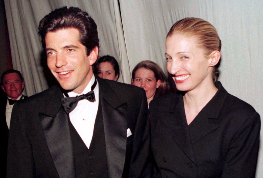 File photo of John F Kennedy Jr and Carolyn Bassette in New York