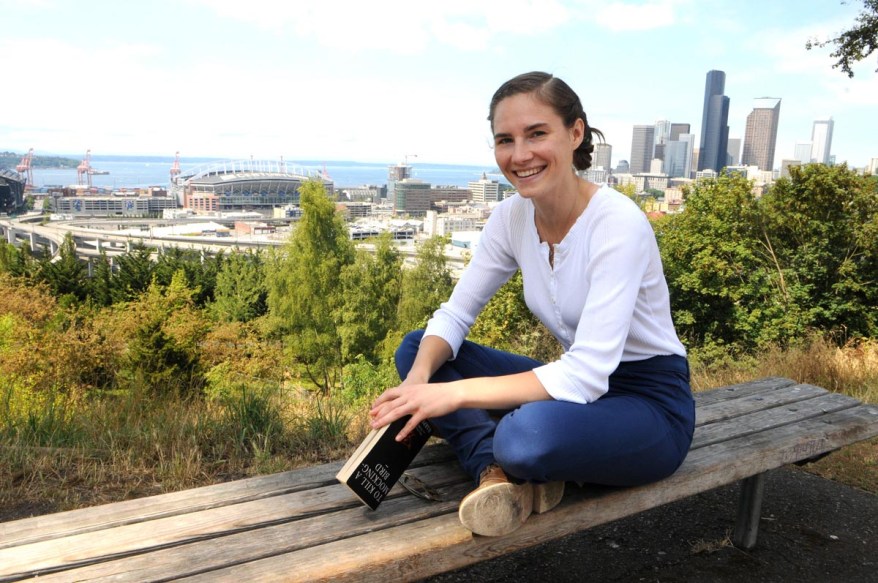 AMANDA KNOX in Seattle before her murder re-trial in Italy