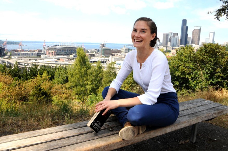 AMANDA KNOX in Seattle before her murder re-trial in Italy