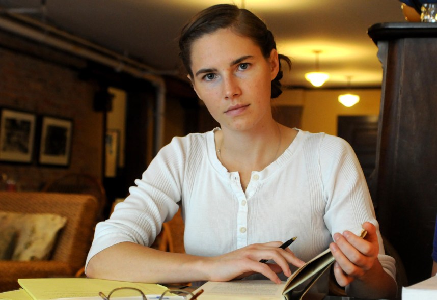 AMANDA KNOX in Seattle before her murder re-trial in Italy