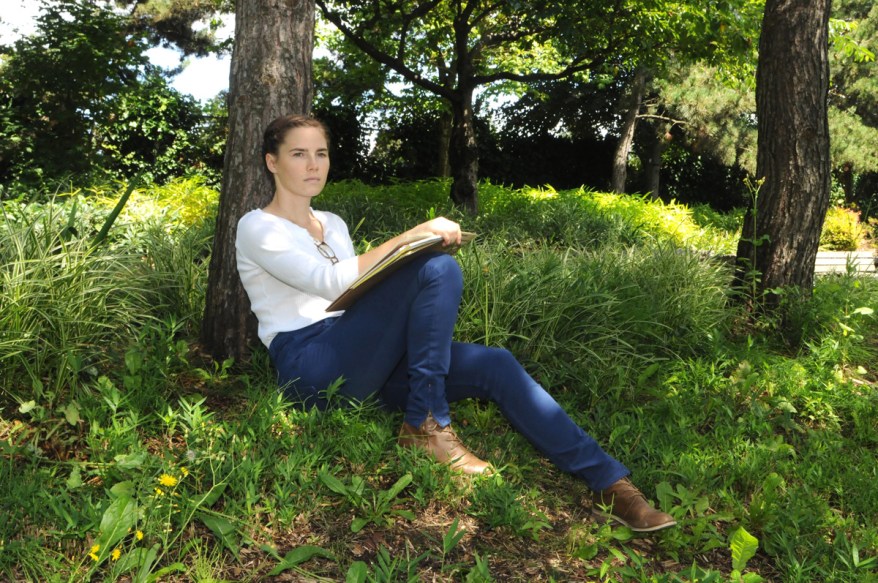 AMANDA KNOX in Seattle before her murder re-trial in Italy