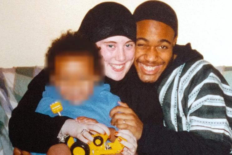 Samantha Lewthwaite, dubbed the "White widow", the British fugitive widow of 7/7 bomber Jermaine Lindsay, right, are pictured together in a family photo.