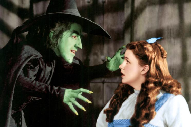 “I look even scarier in 3-D, my pretty!” The Wicked Witch (Margaret Hamilton) and Dorothy (Judy Garland) in 1939.