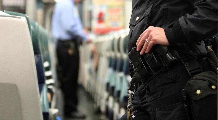 Officer on Metro North train