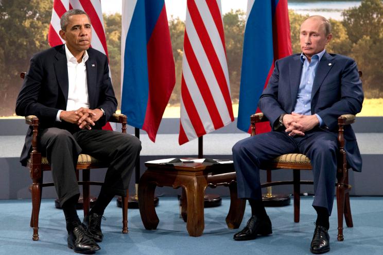 President Barack Obama meets with Russian President Vladimir Putin in Ireland.