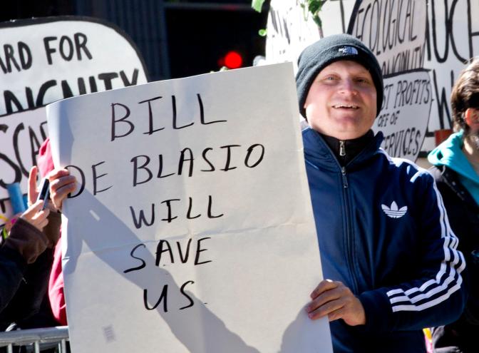 OWS de Blasio supporter