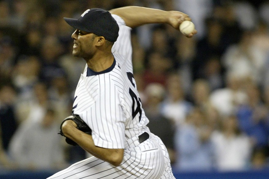 336 — Sept. 29, 2004: Most saves in year for Yankees closer Rivera closes out the Twins for his 53rd save of the season, the most in one year in Yankee history.