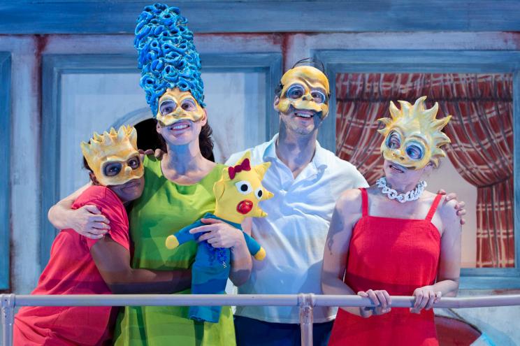 Mr. Burns, A Post-Electric Play uses the "The Simpsons" to portray a dystopian future.