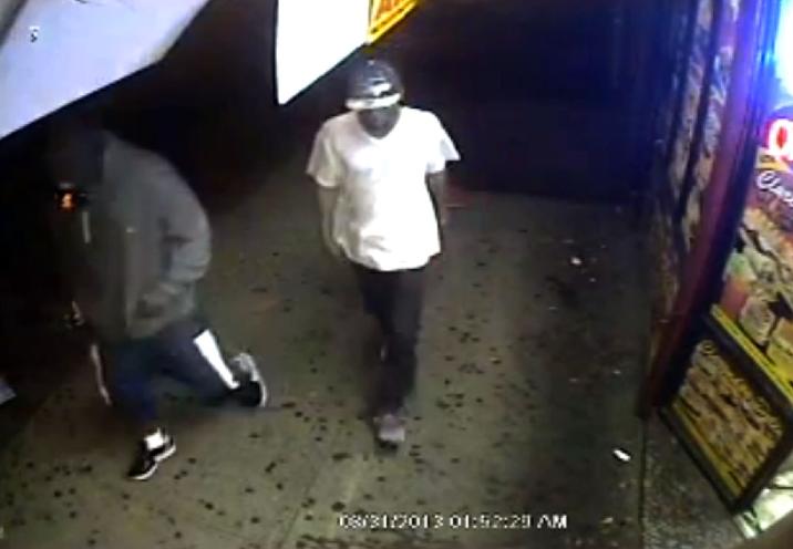 Two thugs caught on camera before Brooklyn deli shooting