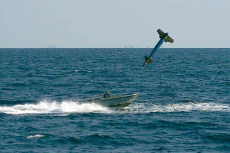 US Air Force sends laser-guided bomb to hit motorboat