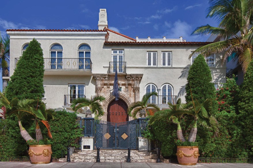 Stunning new image of the Gianni Versace mansion as the property is put up for auction.