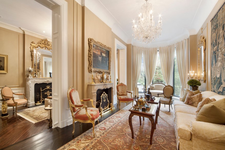 $17.9 Million, 143 E. 63RD St.: This manse has played host to “the world’s most celebrated luminaries in show business, literature and politics.” No wonder, given that this combo of two townhouses was “designed for seamless entertaining on any scale” — measuring 25 feet wide and sporting 18 rooms, including six bedrooms and seven-plus bathrooms, plus a garden. A pair of pagodas create a harmonious outdoor living/dining room, and crowning it all is a fifth-floor gym and “meditation terrace.” Agents: Tom Postilio and Mickey Conlon, Core, 212-726-0783 and 212-612-9623