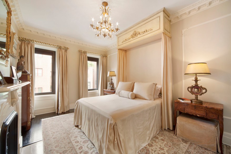 $17.9 Million, 143 E. 63RD St.: This manse has played host to “the world’s most celebrated luminaries in show business, literature and politics.” No wonder, given that this combo of two townhouses was “designed for seamless entertaining on any scale” — measuring 25 feet wide and sporting 18 rooms, including six bedrooms and seven-plus bathrooms, plus a garden. A pair of pagodas create a harmonious outdoor living/dining room, and crowning it all is a fifth-floor gym and “meditation terrace.” Agents: Tom Postilio and Mickey Conlon, Core, 212-726-0783 and 212-612-9623