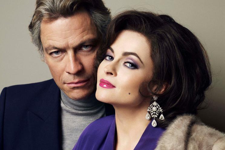 Dominic West and Helene Bonham Carter glam it up as Richard Burton and Elizabeth Taylor.