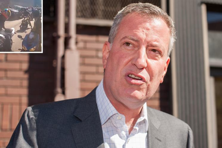 Bill de Blasio Bike Gangs