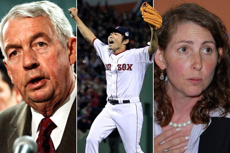 Charles Hynes (left) and Eva S. Moskowitz (right) who runs Success Academy Charter Schools, didn't make out so well Tuesday. But the Boston Red Sox have a newly powerful superfan.