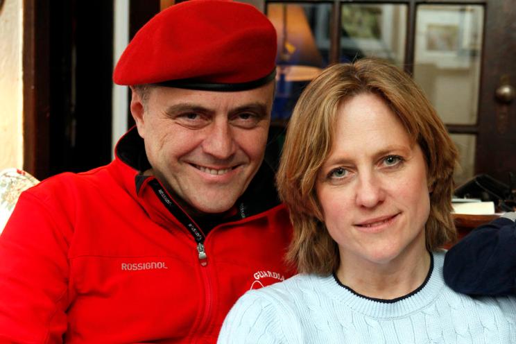 Guardian Angels founder Curtis Sliwa—here with his babymama, Queens Beep-elect Melinda Katz—says he can no longer afford to pay child support to ex-wife Mary Sliwa for their son.