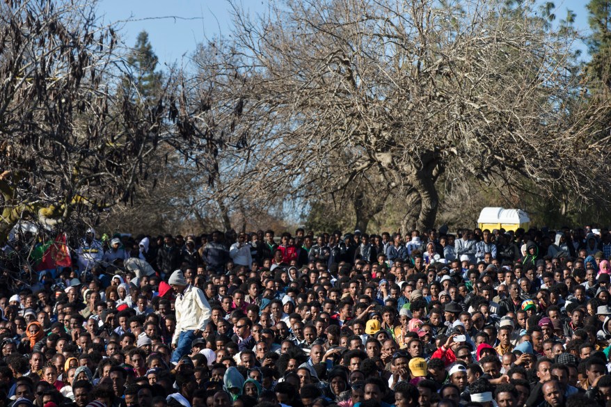 Asylum Seekers Rally At Israeli Parliament