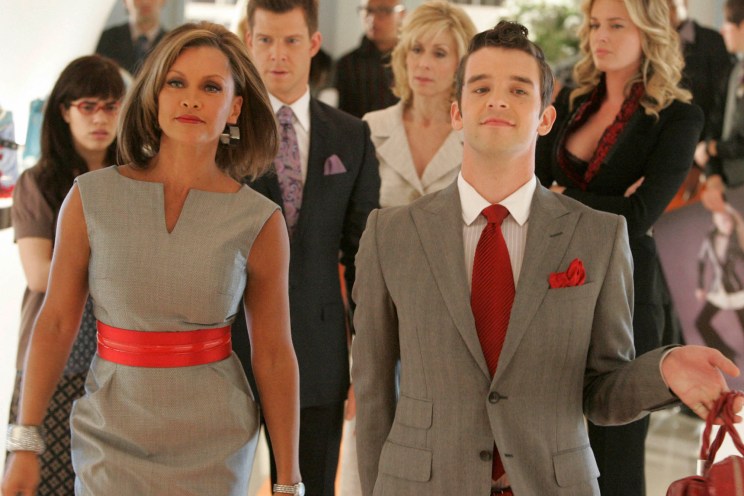 BACKGROUND: AMERICA FERRERA, ERIC MABIUS, JUDITH LIGHT, REBECCA ROMIJN;  FOREGROUND: VANESSA WILLIAMS, MICHAEL URIE