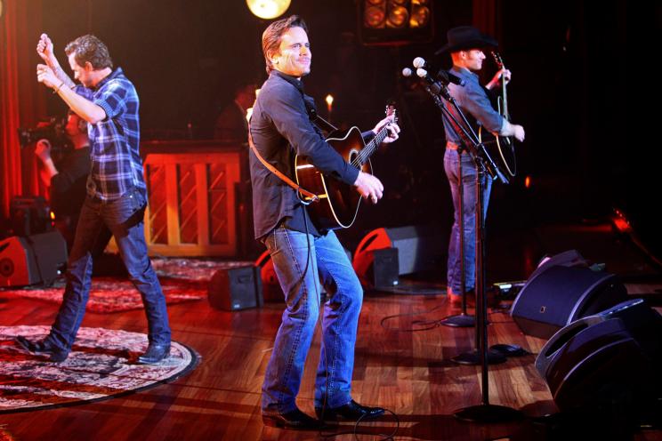 Will Chase, Charles Esten and Chris Carmack on stage for the taping of ABC's musical special, "Nashville: On the Record."