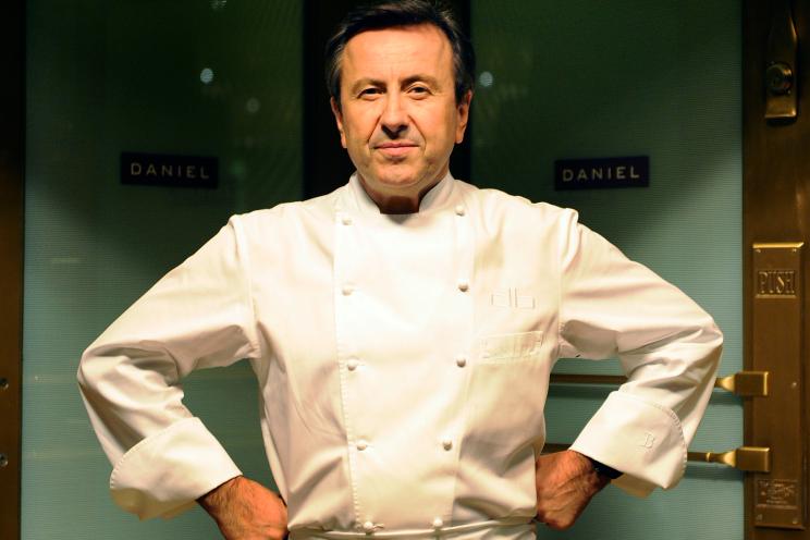 Chef Daniel Boulud at his eponymous eatery on the Upper East Side. The chef faces a multimillion-dollar lawsuit that claims he stiffed his servers on wages and tips.