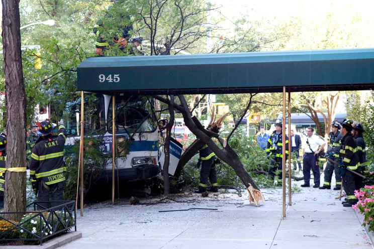 The scene at 5th Avenue and East 76th st.