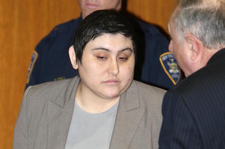 Erika Menendez appears in court on March 13.