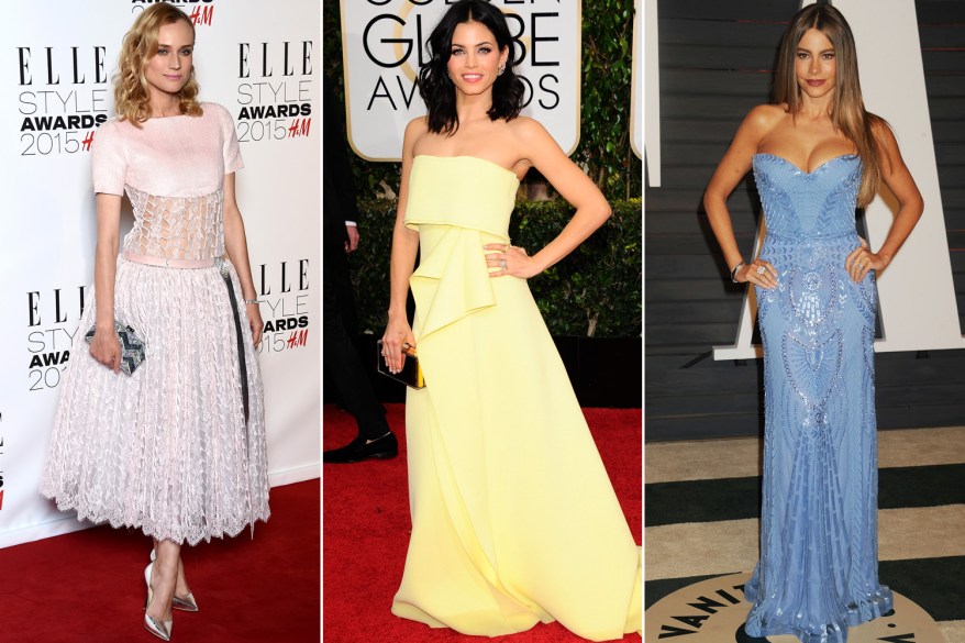 Celebs step out in dreamy pastels