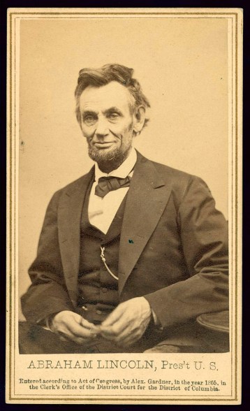 Lincoln is photographed in Washington on Feb. 8, 1865, 10 weeks before his assassination.