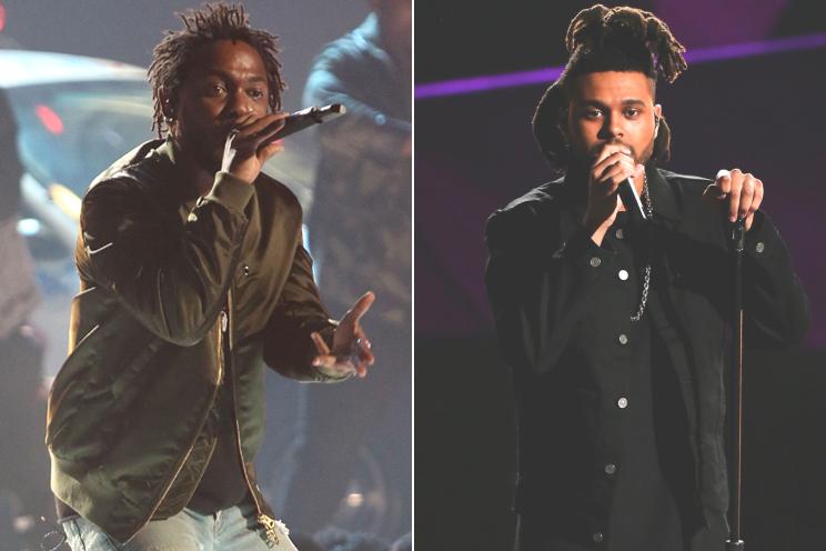 Kendrick Lamar and The Weeknd