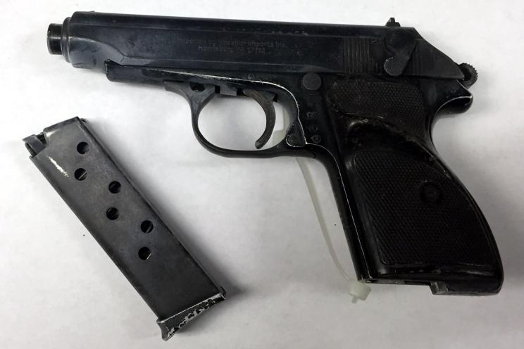 Police found this gun near the scene of the shooting.