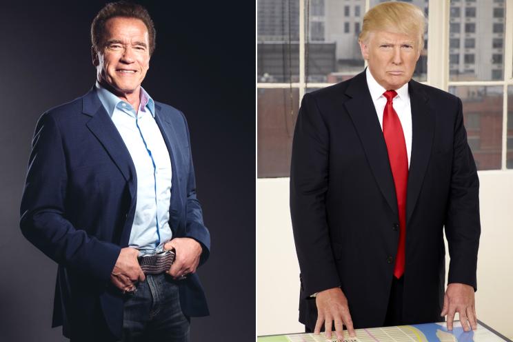 Arnold Schwarzenegger and Donald Trump