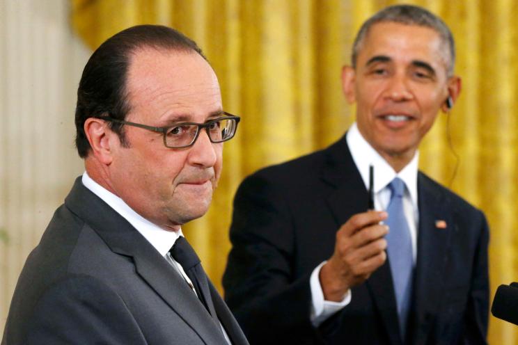 François Hollande and Barack Obama