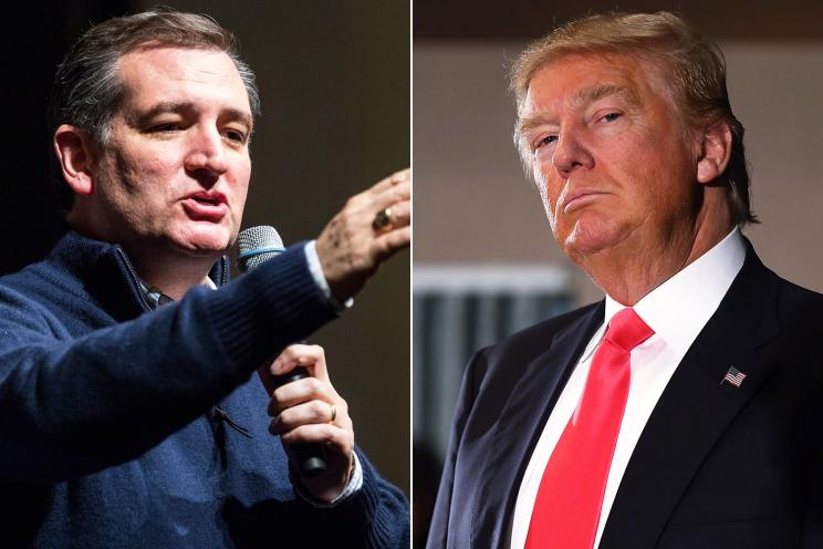 Ted Cruz and Donald Trump