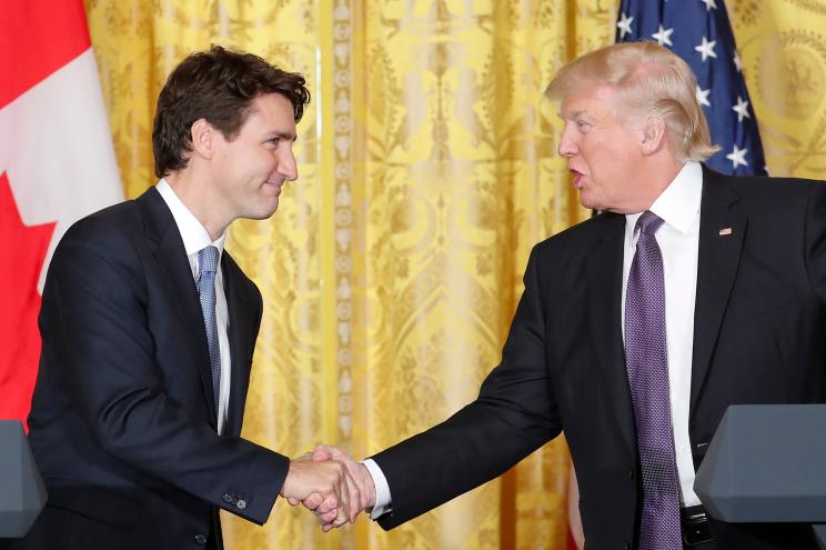 Justin Trudeau and Donald Trump