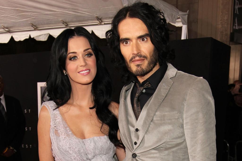 LOS ANGELES, CA - DECEMBER 06:  Singer Katy Perry and actor/comedian Russell Brand arrive at the premiere of Touchstone Pictures and Miramax Films' "The Tempest" at the El Capitan Theatre on December 6, 2010 in Los Angeles, California.  (Photo by Christopher Polk/Getty Images)