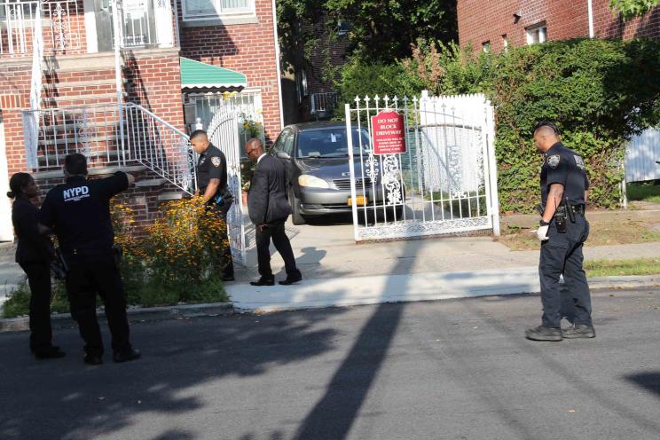 Cops investigate a series of shootings on Wickham Avenue in the Bronx.