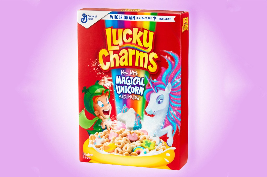 For the first time in 10 years, Lucky Charms is introducing a new and permanent marshmallow ñ the magical unicorn! (PRNewsfoto/General Mills)