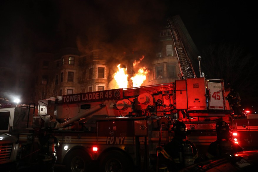 FIRE HITS BUILDING WHERE EDWARD NORTON MOVIE WAS FILMED IN NEW YORK