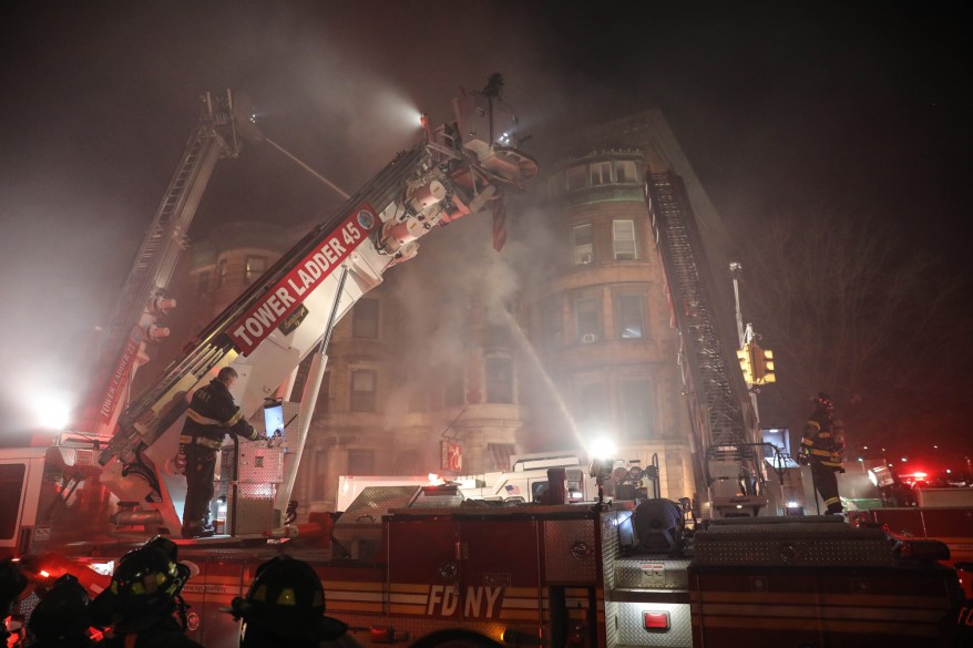 FIRE HITS BUILDING WHERE EDWARD NORTON MOVIE WAS FILMED IN NEW YORK