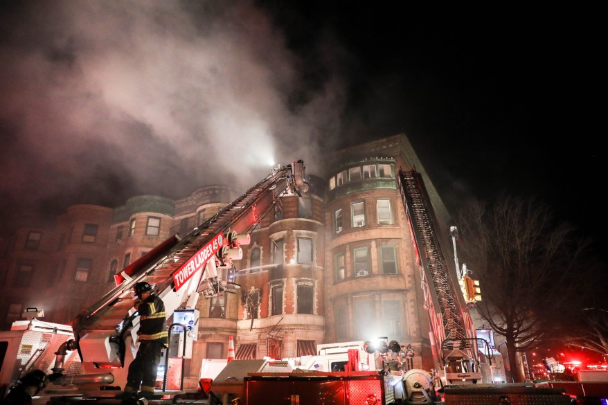 FIRE HITS BUILDING WHERE EDWARD NORTON MOVIE WAS FILMED IN NEW YORK